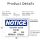 Signmission Laundry Room Hours _ Am To _ Pm Monday, 18 in W x Rectangle, Plastic OS-2PACK-NS-P-1218-L-13979 - alternate 6